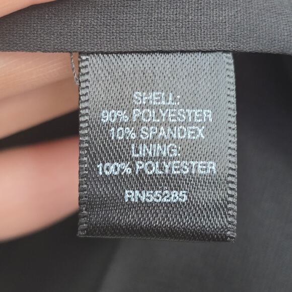 Express Blazer Jacket Women Medium Black Open Waterfall Cascading Minimalist NEW - Picture 5 of 11